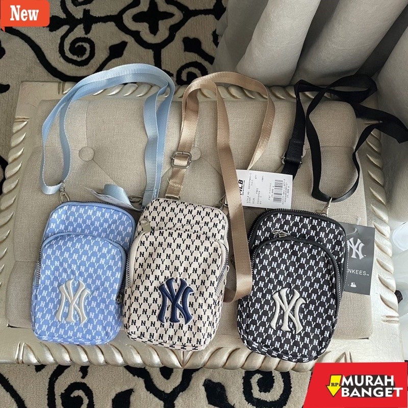 Tas Bulan Sabit Wanita ((BEST QUALITY)) NY MLB POCKET BAG / SLINGBAG NY MLB / TAS SELEMPANG NY MLB /