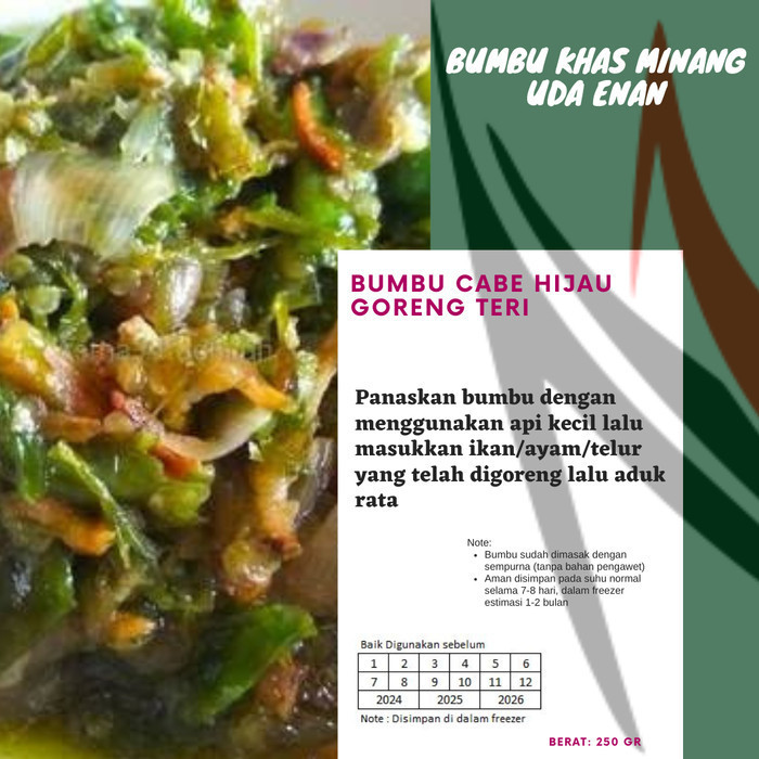 

BUMBU BALADO GORENG TERI 250gr KHAS MINANG
