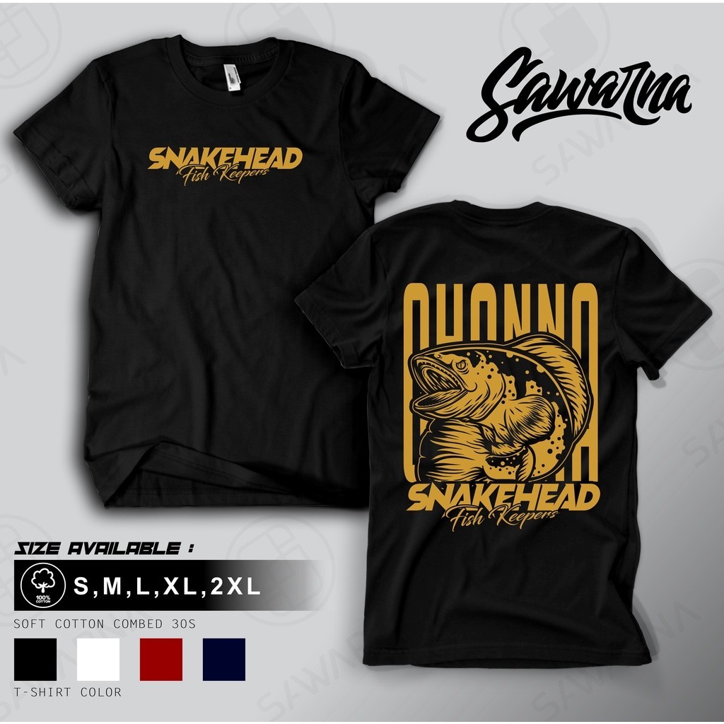 FestKaos KAOS BAJU SNAKEHEAD FISH KEEPERS IKAN PREDATOR CHANNA TOMAN KAOS IKAN PREDATOR