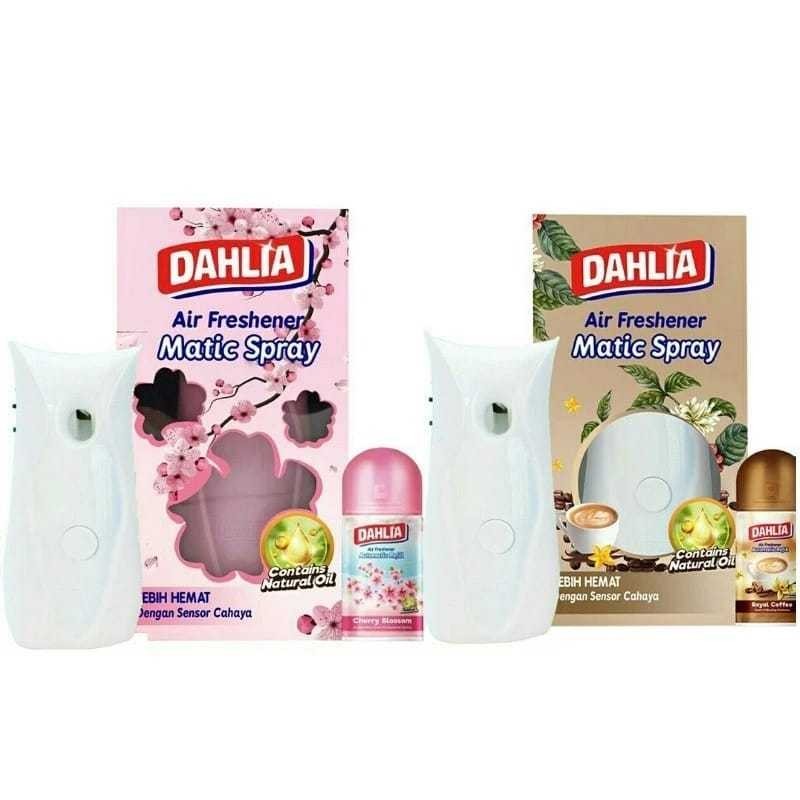 Dahlia Dispenser Fresh Go Matic - Dahlia Air Freshener Matic Spray [ Matic + Refill ]