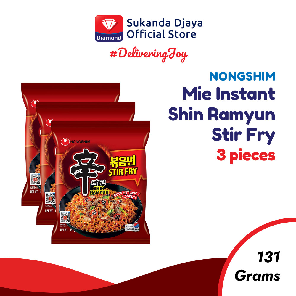 

Nongshim Mie Instan Shin Ramyun Stir Fry 131 Gr ISI 3
