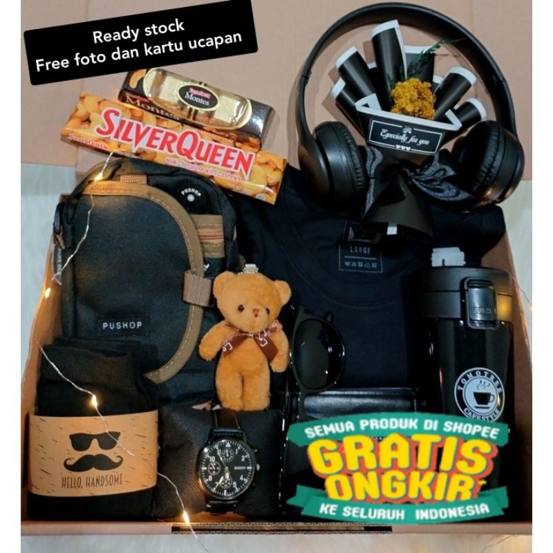 Kado gift pria / hampers box Man gift cowok/ Spesial box mewah