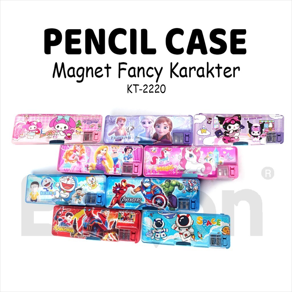 

Kotak Pensil Magnet Karakter KT-2220 / Kotak Pensil 2sz Rautan