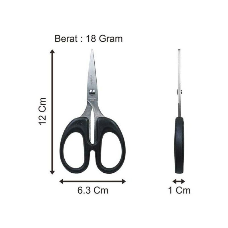 

[ HAPPY GUBUK } Gunting kain kertas big scissors / panjang 12cm tebal dan tajam