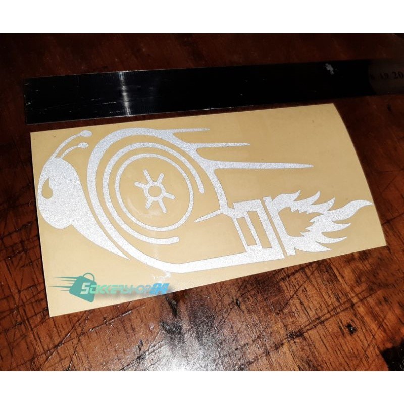 stiker mobil stiker keong turbo