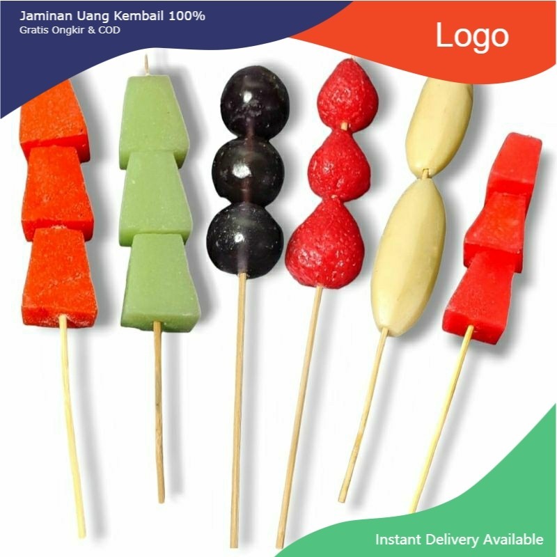 Replika makanan Sate buah / dummy makanan / mainan anak / dekorasi meja makan