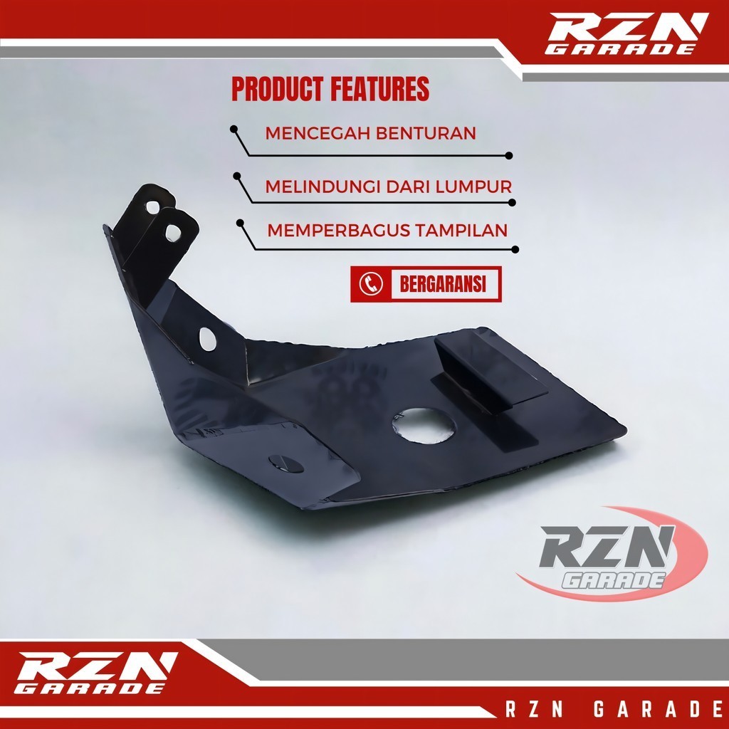 Pelindung Mesin Bawah CRF KLX 150 l BF Besi 250 full set original-Tutup Mesin Bawah Penahan Lumpur