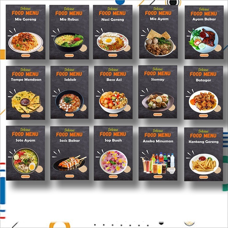 Hiasan dinding Poster Cafe hiasan rumah makan Gaul Menu Pajangan Warung Kopi Warkop Asgar Cafe