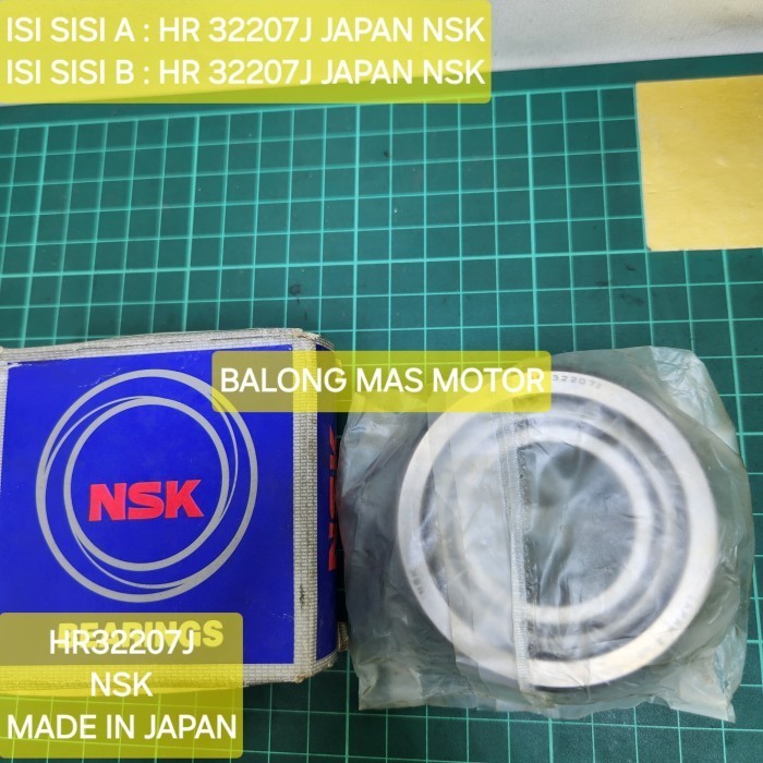 BEARING MOBIL LAKER HR32207J NSK MADE IN JAPAN ( HR 32207J JAPAN NSK / HR 32207J JAPAN NSK ) 1PC