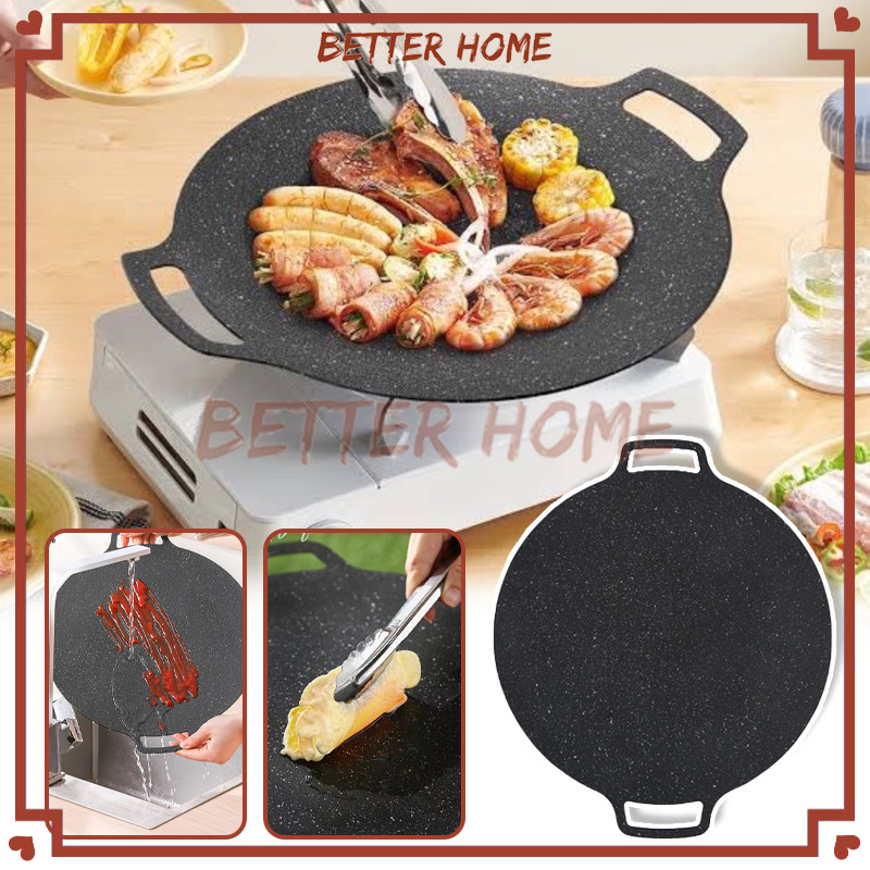 Wajan Panggang Anti Lengket/Wajan Pemanggang BBQ Anti Lengket/Wajan Grill BBQ Korea Anti Lengket 34C