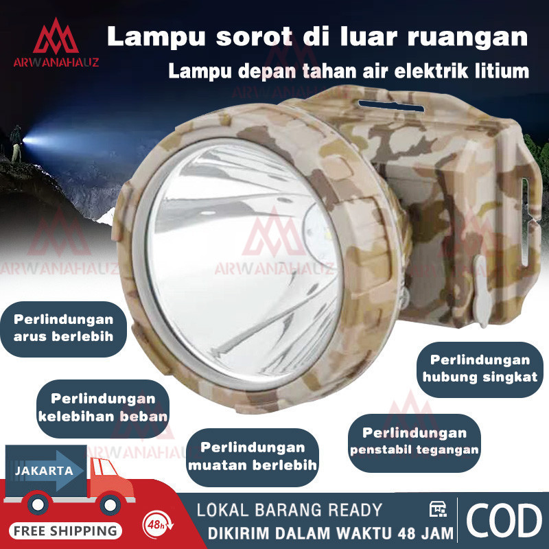 50 WATT Senter kepala Cas Dony MURAH SUPER TERANG GUNUNG MURAH SENTER KEPALA/HEADLAMP CAHAYA TERANG
