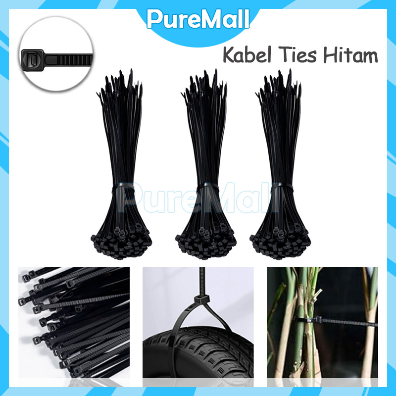 

Kabel Ties Nylon Cable 1pack Isi 100pcs /10cm/20cm/30cm / Kabel Tie
