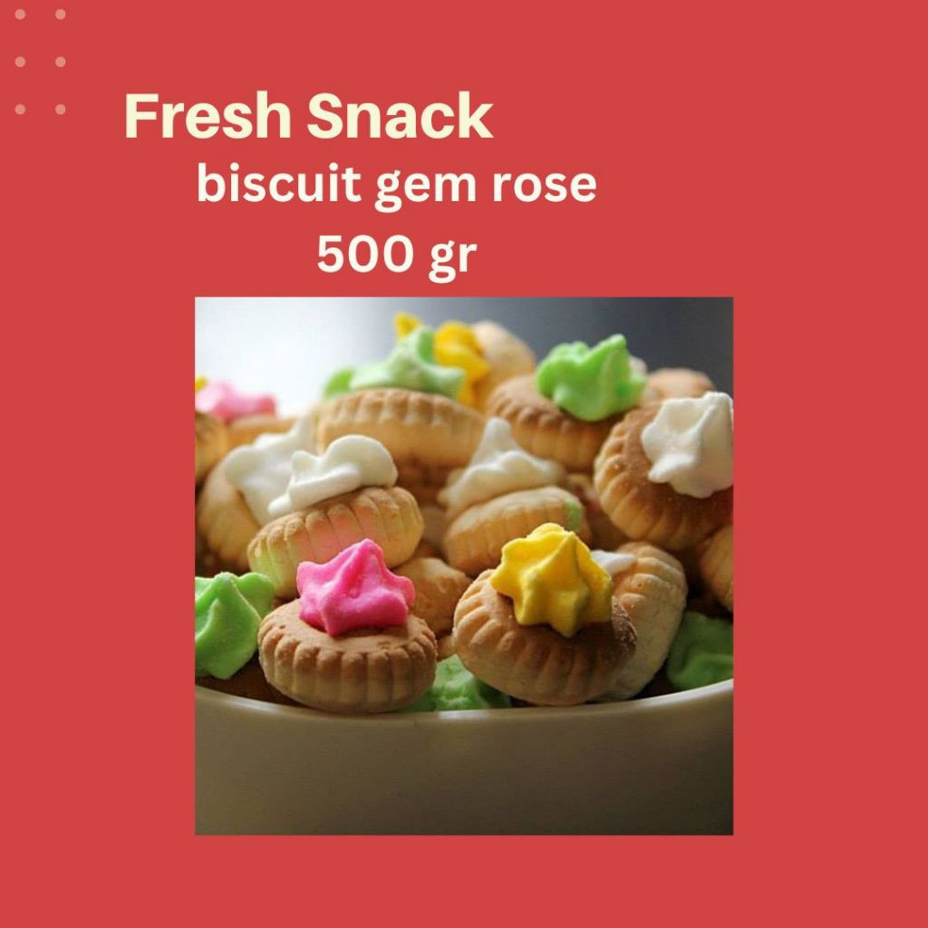 

(500gr) BISCUIT GEM ROSE | BISKUIT GEMBROS | KUE MONAS \\