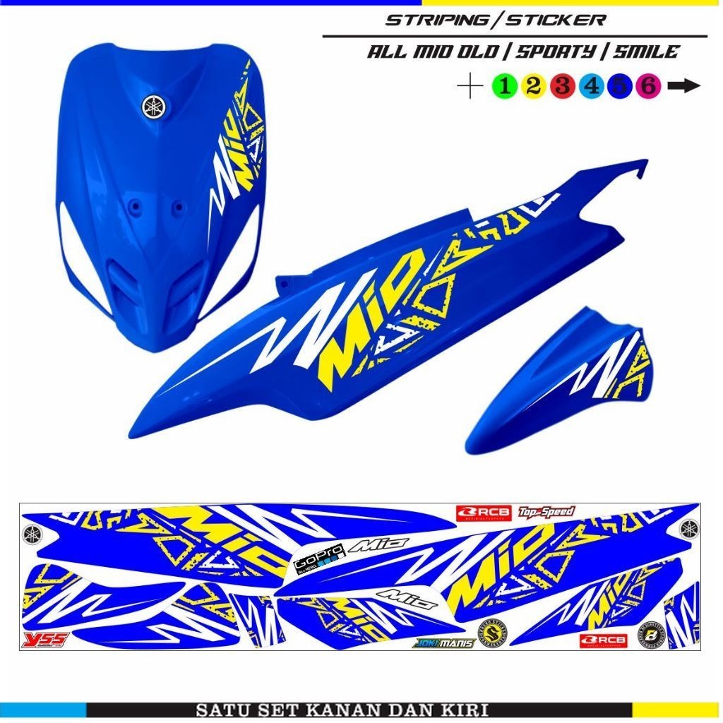 VARIASI MOTOR / STRIPING MOTOR YAMAHA ALL MIO OLD CARBU / MIO SMILE 110/ STRIPING MIO SPORTI VARIASI