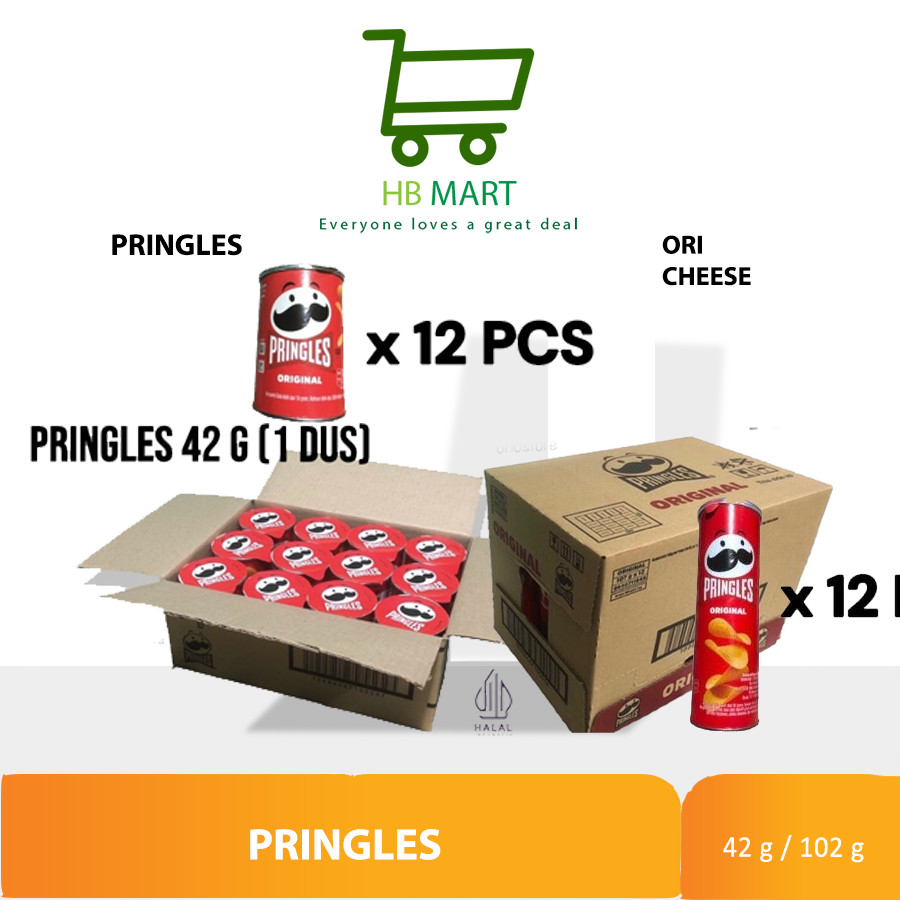 

KHUSUS KIRIM PAKAI OJOL - PRINGLES 42 / 102 GRAM MINI DUS ALL VARIANT ORIGINAL / CHEESE