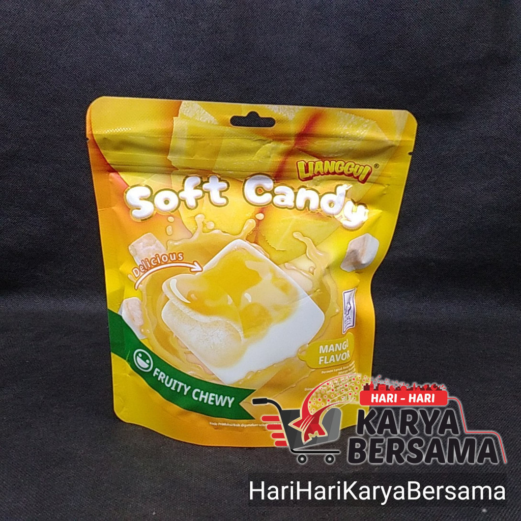 

LIANGGUI SOFT CANDY FRUIT CHEWY MANGO FLAVOR 108GR