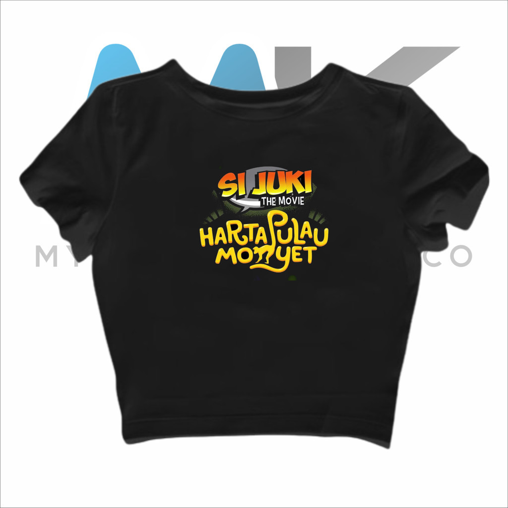 CROP TOP SI JUKI THE MOVIE -  HARTA PULAU MONYET | CROP TEE FILM BIOSKOP SI JUKI THE MOVIE | XXI | C