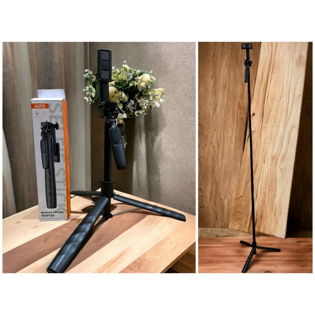 Tongsis Tripod Mixio A69S / Tongsis Tripod Panjang 180 cm / Selfie Stick