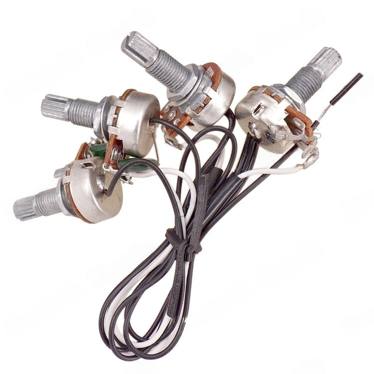 Set Kabel Gitar Listrik Full Circuit, 2 Gulung Kabel, 2 Potensiometer Tone Kecil (Tidak Termasuk Swi