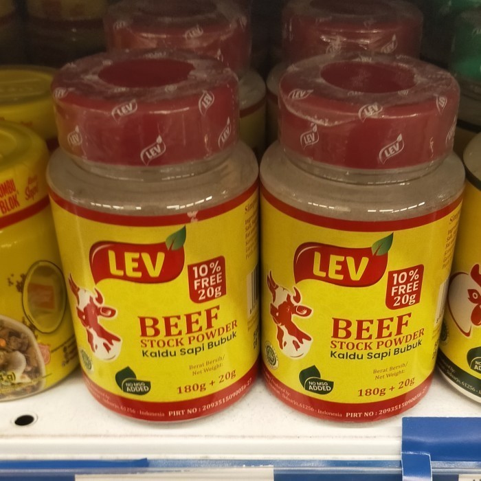 

lev beef stock powder 180gr kaldu sapi bubuk no MSG penyedap