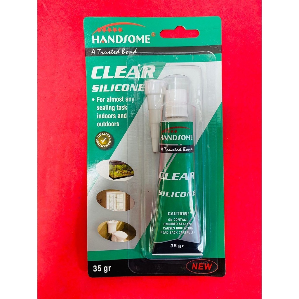 

Lem Kaca / Lem Silicon Sealant Tube / Lem Aquarium isi 35gr merk HANDSOME