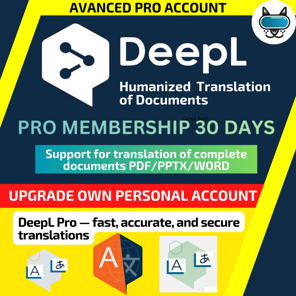 DeepL Pro Upgrade Own Existing Account 30 days | DeepL Translator fast, accurate, and secure transla