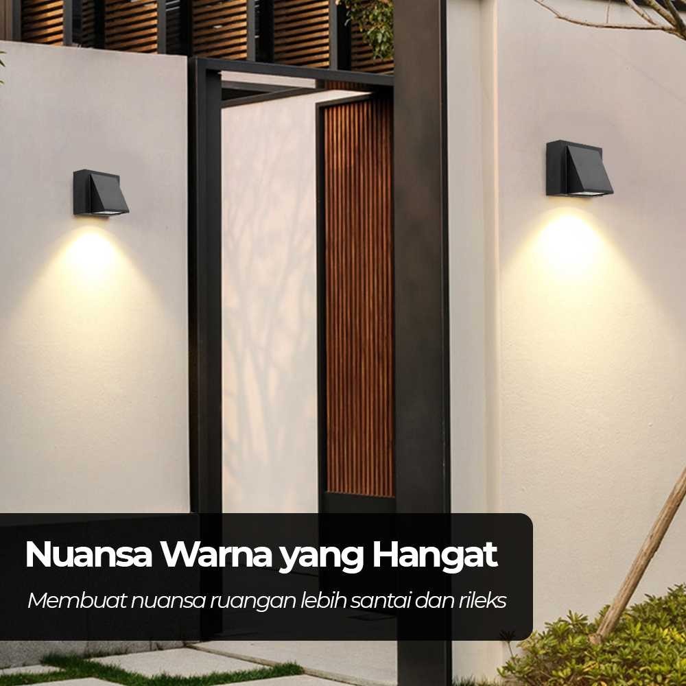 TL Lampu Dinding Hias LED Indoor Outdoor Plastic Body Warm White - BD84