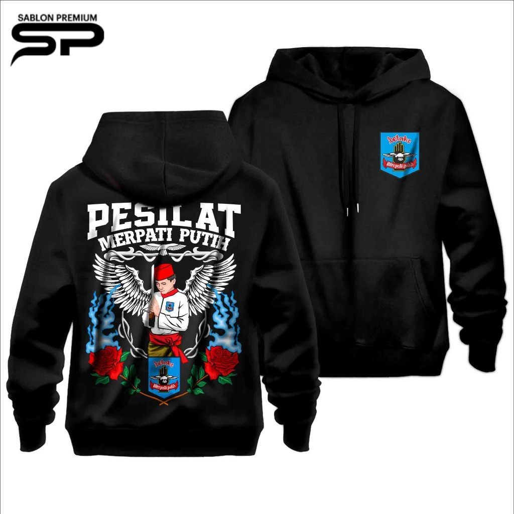 Jaket Hoodie Merpati Putih Keren - FREE STIKER - Exlusive Distro Atasan Kaos MP BETAKO 1963 Fighter