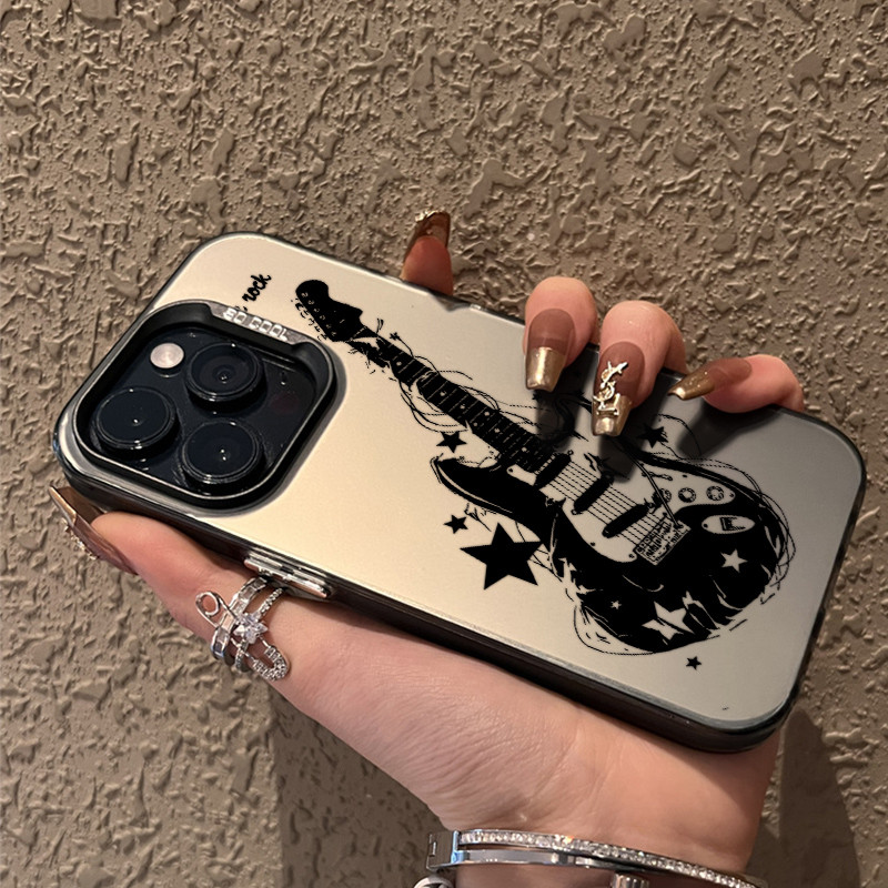 CYK0454 Gitar elektrik case iPhone seri Kompatibel untuk case hp iPhone 11 12 13 14 15 pro promax ca