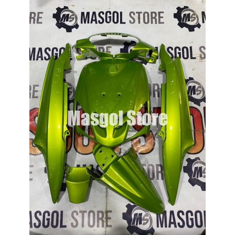 Cover full body halus Mio sporty hijau lembayung gold