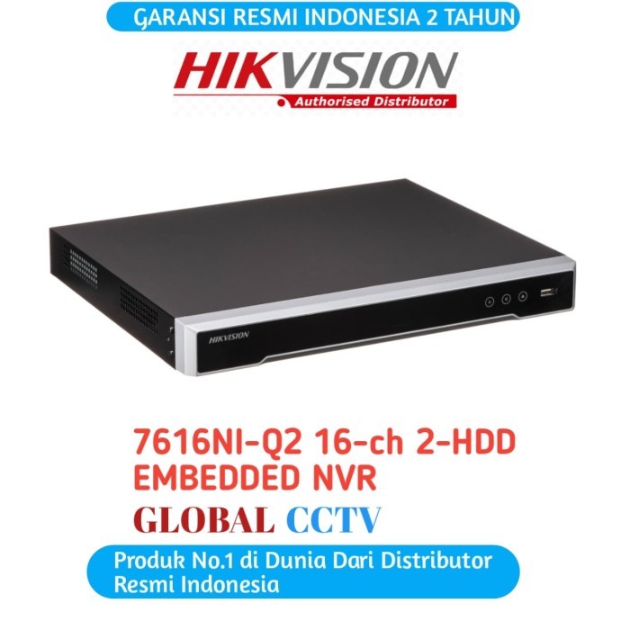 HIKVISION DS-7616NI-Q2 NVR 16 CHANNEL HIKVISION NON POE