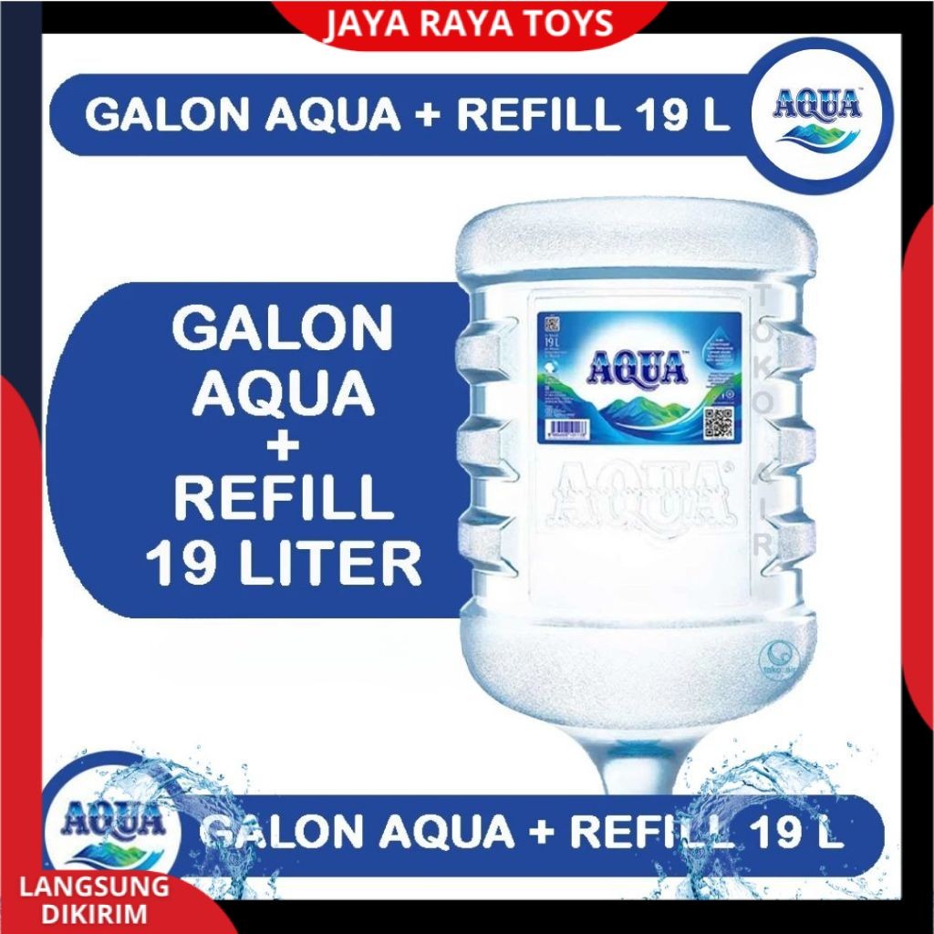 

PROMO Air Mineral AQUA Galon + Isi Refill 19 Liter Asli Dan Bersegel Siap Minum Setiap Hari