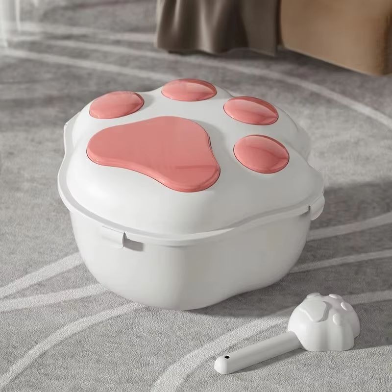 Pet Food Storage Container Moisture-proof Cat Dry Food Storage Bucket Plastic Storage Box for Storag