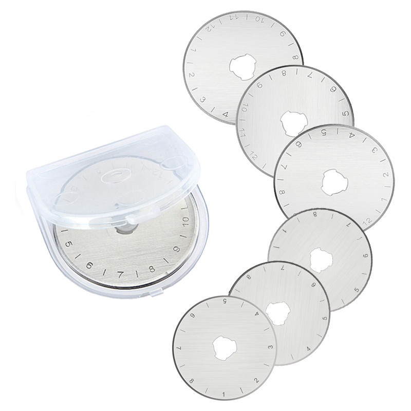 

MIUSIE 28mm /45 mm Rotary Replacement Blades Paper Cutter Knitting Circular Cutting Patchwork Leather Crafts Rotary Cutter