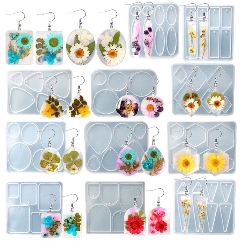 

Unique Silicone Mould Pendant Jewelry Earring Making Mold Resin Epoxy Molds Round Ovals Arch Mould Handmade Craft Mold R3MC