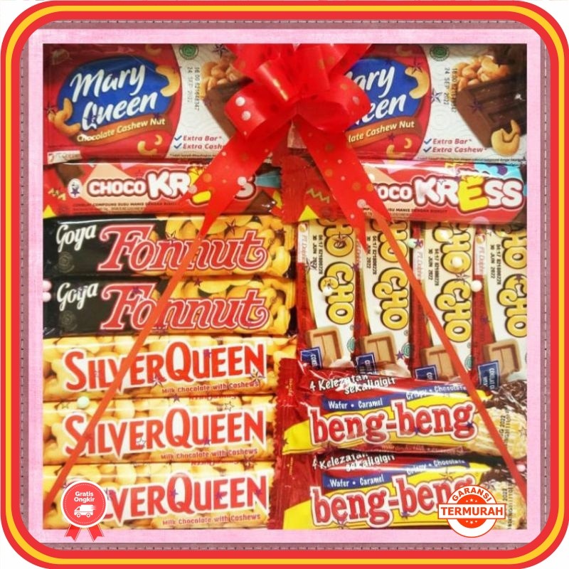 

Hampers Murah Anniversary Wedding Keren Unik Lucu / HAMPERS COKLAT GIFTBOX SET PAKET SPECIAL / KADO ULTAH/ VALENTINE/ WISUDA