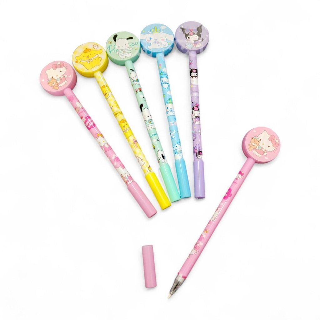

JP Pena Bulat Karakter Pulpen ATK Alat Tulis Sekolah Kantor Fancy Pen San rio Circle SANCIR