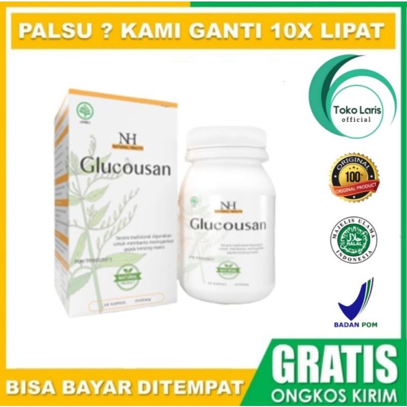 GLUCOUSAN ASLI ORIGINAL OBAT DIABETES HERBAL MEMBANTU MENGOBATI KENCING MANIS / MENURUNKAN KADAR GUL
