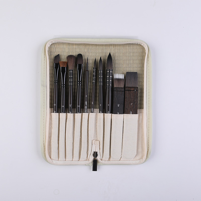 

Artsecret 999 Watercolor Acyrlic brush Synthetic hair Aluminum ferrule Wood handle Multi-Function Art Tools