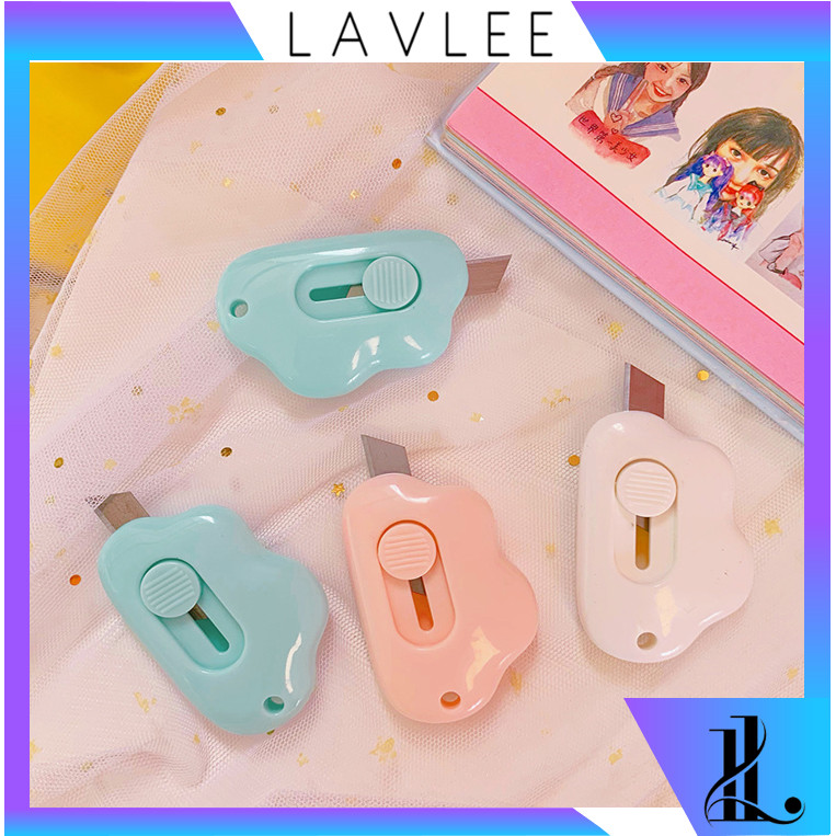 

Lavlee H5656 Cutter Mini / Cutter Mini Pisau Kecil Bentuk Awan / Cutter Mini Bentuk Awan / Pisau Pemotong Mini Lucu / Travel Cutter