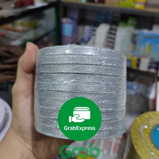 

Promo Pita silver kecil 1/4 inch pita kain perak [Gwtk]