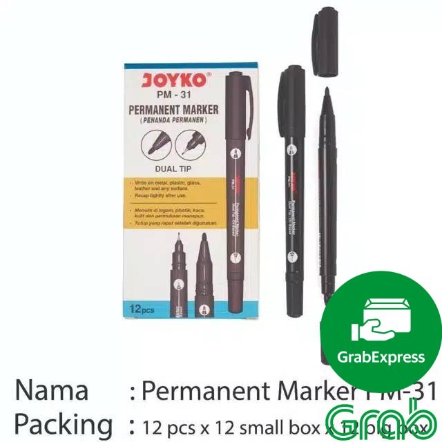 

permanent marker / Spidol permanent marker Merk Joyko Pm-31 (satuan) murah
