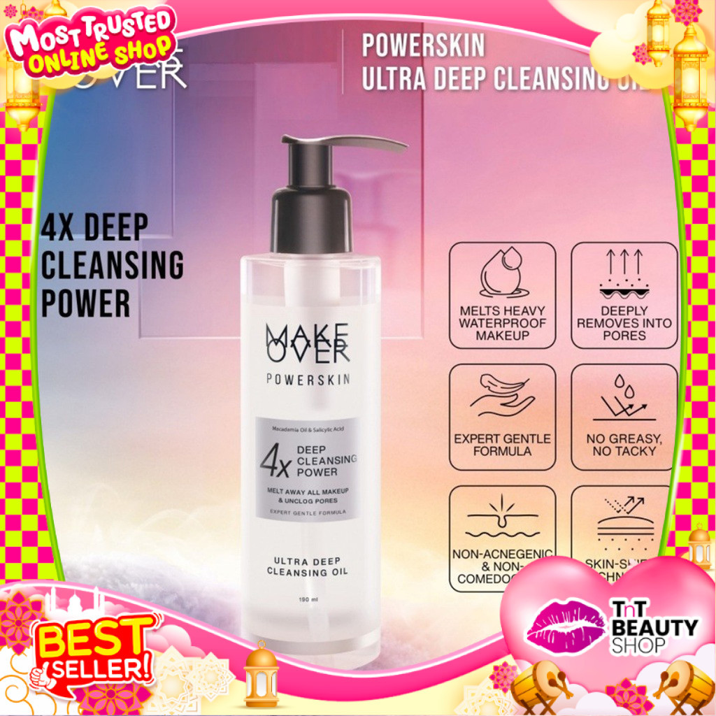 Make Over Powerskin Ultra Deep Cleansing Oil 190 ml - Pembersih Makeup | TnT Beauty Shop