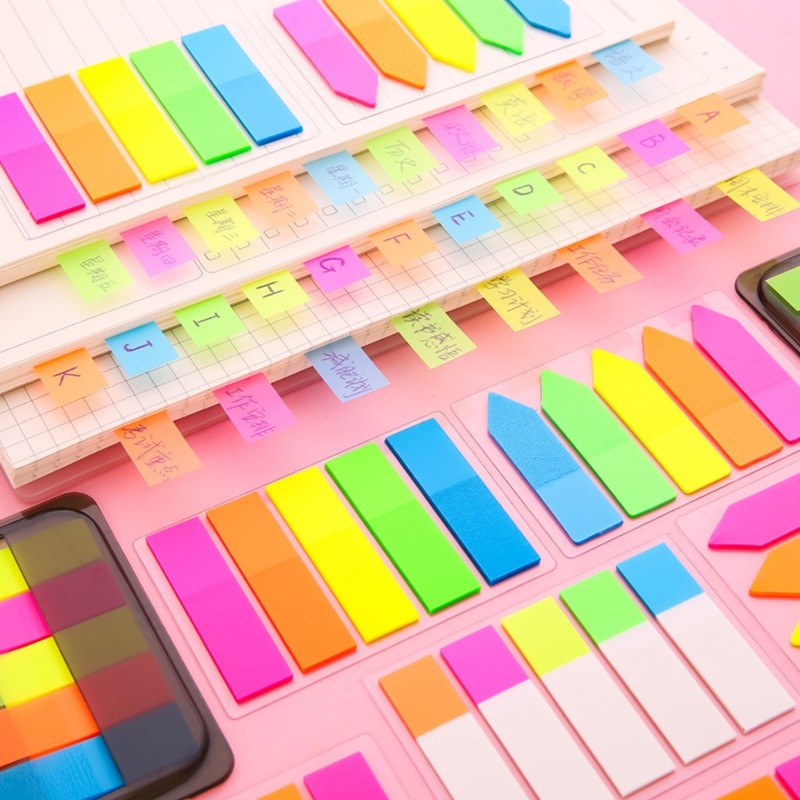 

100 Lembar Label Portable Warna-Warni