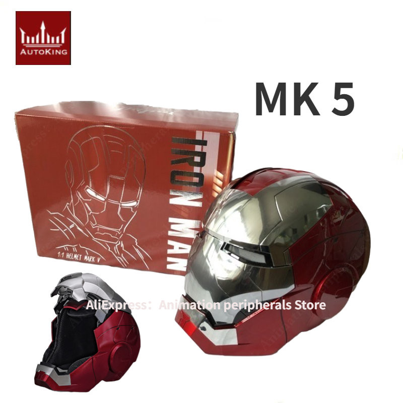 AUTOKING MK5 Iron Man Helmet Wearable MARK5 English Voice Control Electronic Opening and Closing hal