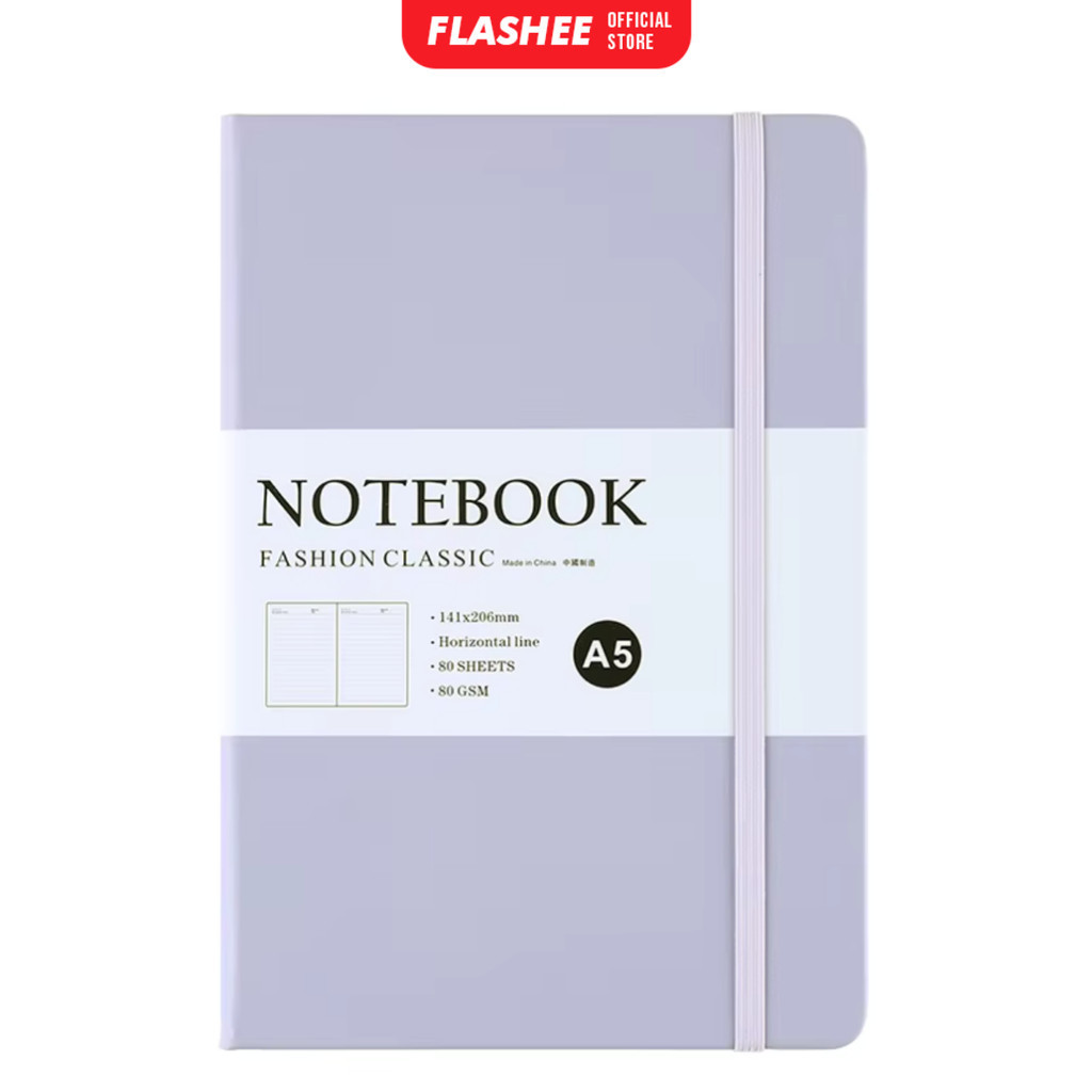 

Flashee Buku Catatan Notepad Agenda Rapat Notebook A5 Kulit Warna Ungu Isi 80 Lembar Kertas