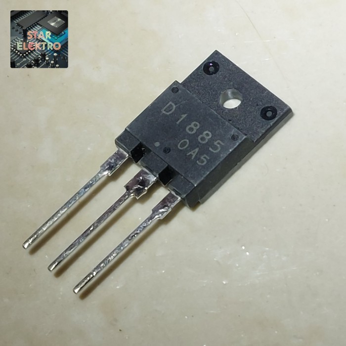 DnG27 D1885 To-3pf 2SD1885 Sanyo Semicon Transistor Regulator Power Supply TR 1500V HPV MBIT Process