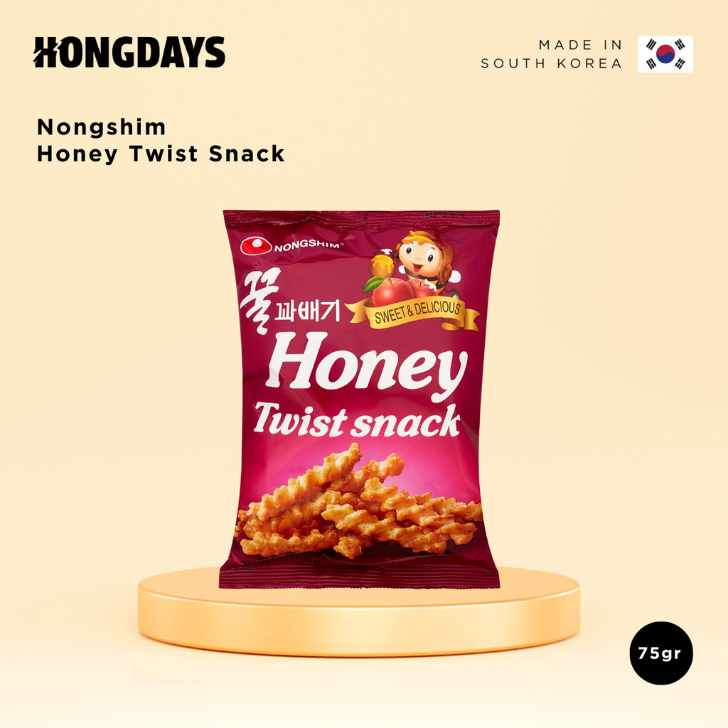 

Nongshim Honey Twist 75g - Snack Rasa Madu dan Apel - HONGDAYS