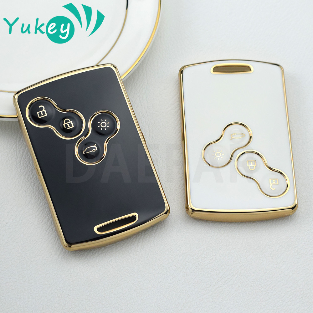 

For Renault Megane 2 3 Clio Scenic Duster Kaptur Captur Logan Laguna Zoe Koleos Danilo Nema Fluence TPU Car Key Case Cover Shell