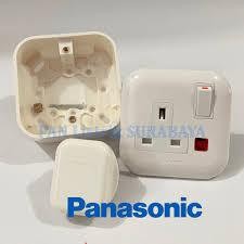 <KSE> STOP KONTAK AC PANASONIC KOMPLIT WBJ 1214W-3K/ WBJ 1214W